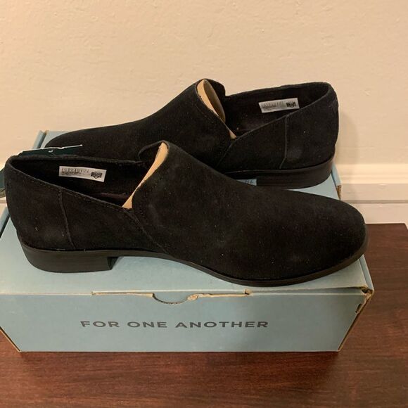Toms shayne low suede leather lightweight bootie in black size 10 new - Picture 4 of 11